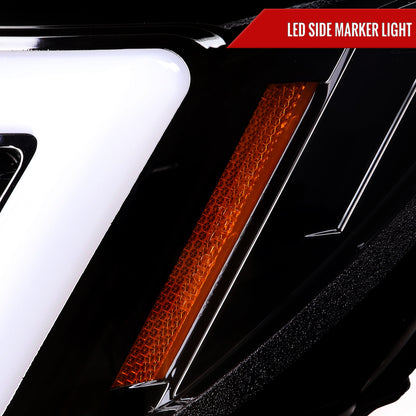 2006-2007 Subaru Impreza WRX STI LED Bar Sequential Turn Signal Projector Headlights (Glossy Black Housing/Clear Lens)