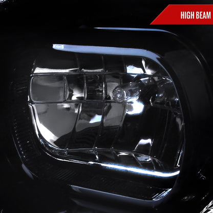 2006-2007 Subaru Impreza WRX/STI Projector Headlights w/ LED Light Strip (Glossy Black Housing/Smoked Lens)