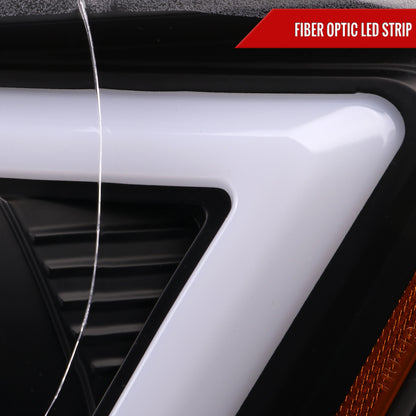 2006-2007 Subaru Impreza WRX STI LED Bar Sequential Turn Signal Projector Headlights (Matte Black Housing/Clear Lens)