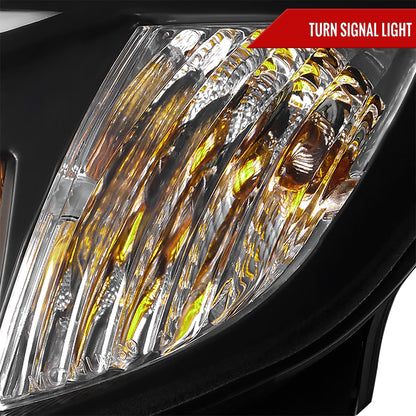 2008-2014 Subaru Impreza WRX / 2008-2011 Outback Sport LED Bar Projector Headlights (Matte Black Housing/Clear Lens)