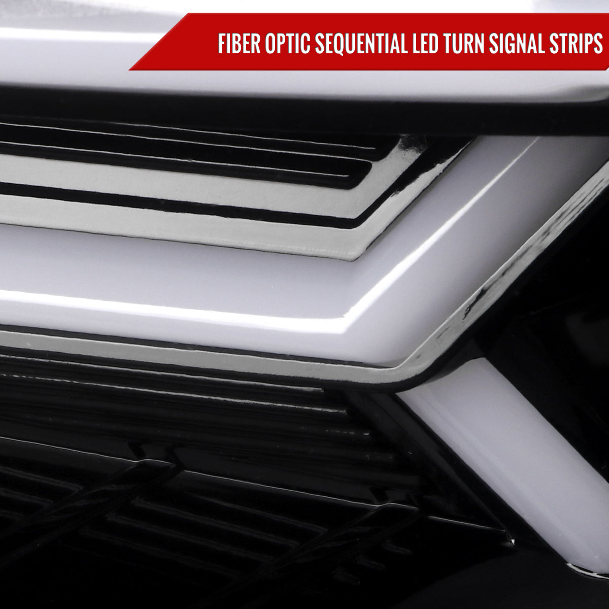 2015-2021 Subaru Impreza WRX/STI LED Bar Sequential Turn Signal (Glossy Black Housing/Clear Lens)