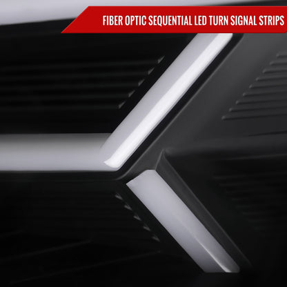 2015-2021 Subaru Impreza WRX/STI LED Bar Sequential Turn Signal (Matte Black Housing/Clear Lens)