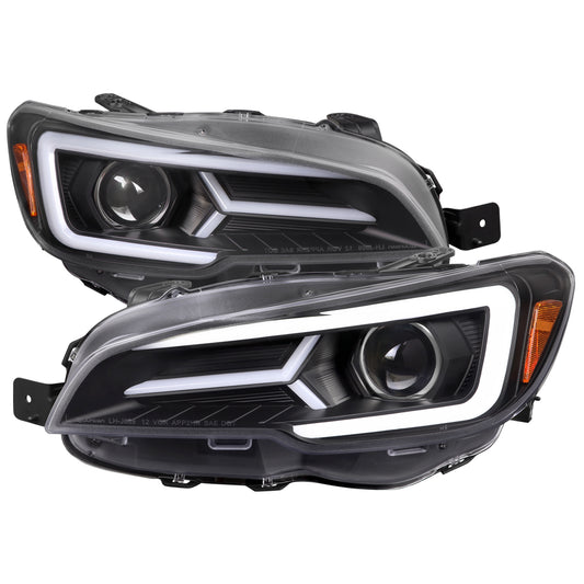 2015-2021 Subaru Impreza WRX/STI LED Bar Sequential Turn Signal (Matte Black Housing/Clear Lens)