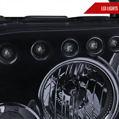 2008-2010 Scion xB Single Halo Projector Headlights (Glossy Black Housing/Smoked Lens)