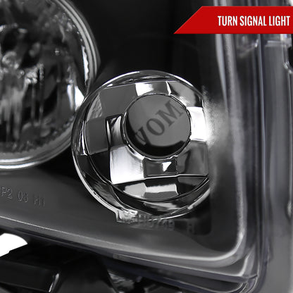 2008-2010 Scion xB Single Halo Projector Headlights (Matte Black Housing/Clear Lens)