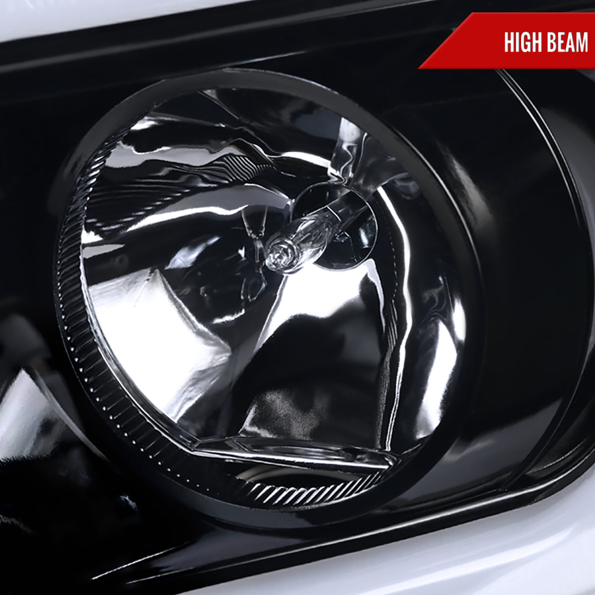 2015-2020 GMC Yukon/Yukon XL LED U-Bar Projector Headlights w/ LED Turn Signal Lights (Glossy Black Housing/Smoked Lens)