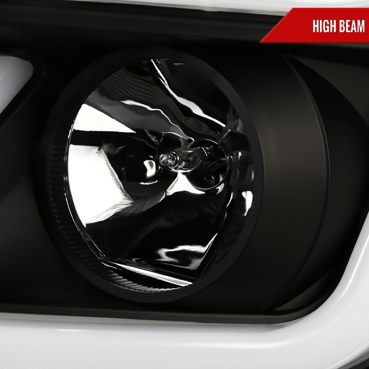 2015-2020 GMC Yukon/Yukon XL LED U-Bar Projector Headlights w/ LED Turn Signal Lights (Matte Black Housing/Clear Lens)