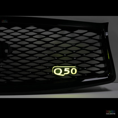 Q50 LED Emblem Badge: Multicolor Flow