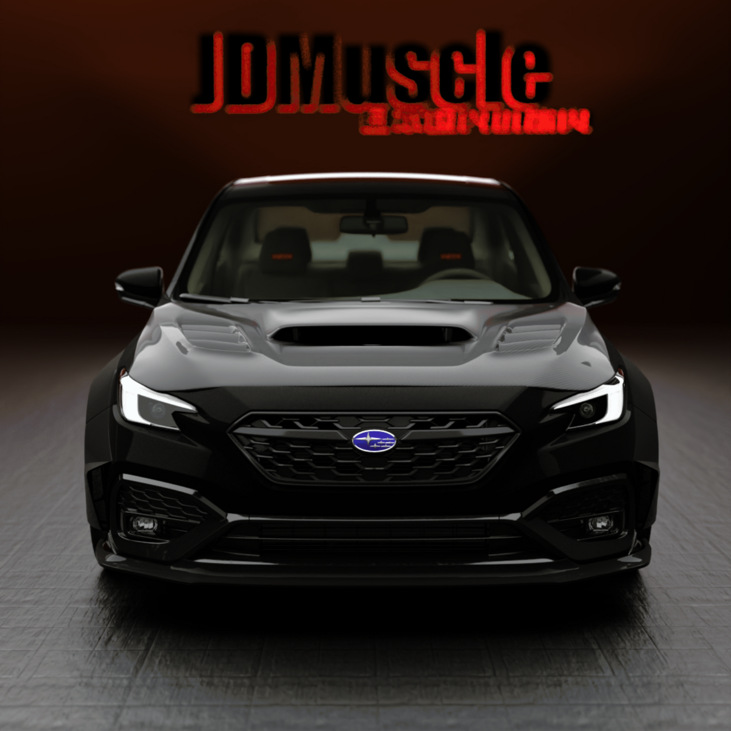 JDMuscle [22-25 WRX] Kogeki Style Front Lip