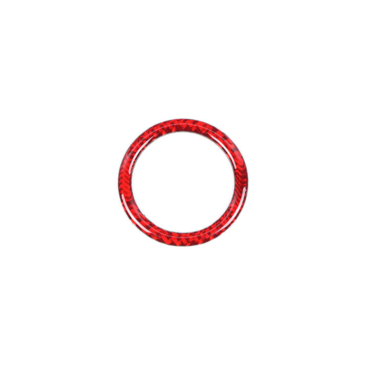 JDMuscle [22-25 WRX] P&S Series Carbon Fiber Trip Reset Button Frame Cover 1 PC | Black Carbon Fiber/ Red Carbon Fiber