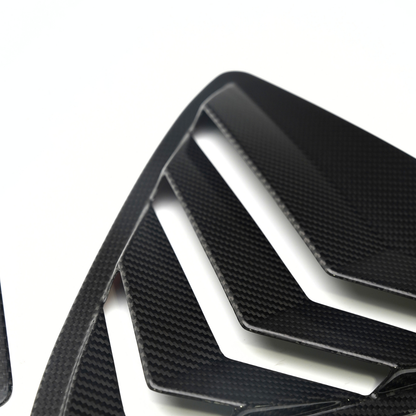 JDMuscle [23-24 Toyota GR Corolla] Carbon Fiber Rear Quarter Louvers Covers (2PC)