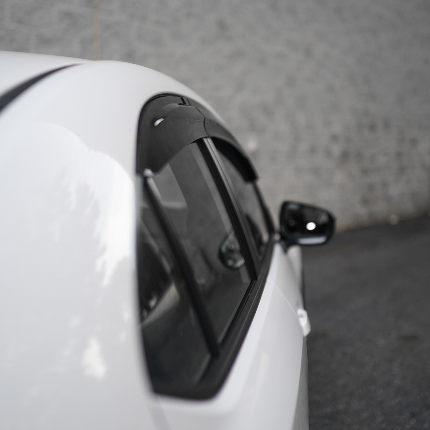 JDMuscle [22-25 WRX] V1 Rain Guards / Window Visors-Acrylic/Carbon Fiber