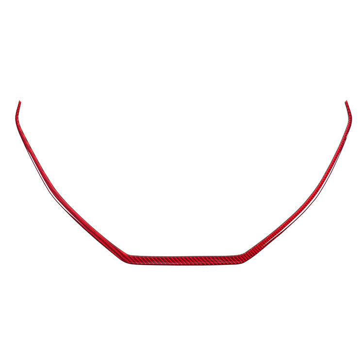 JDMuscle [22-25 WRX] P&S Series Carbon Fiber Center Console Frame Trim | Black Carbon Fiber/ Red Carbon Fiber