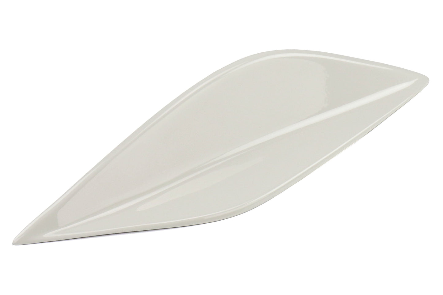 OLM STI Spoiler Side Fins - Crystal White Pearl / Halo - 2015-2021 Subaru WRX / STI