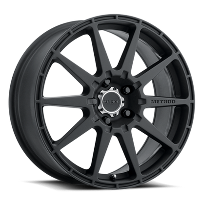 Method MR501 RALLY 17x8 +42mm Offset 5x100 67.1mm CB Matte Black Wheel