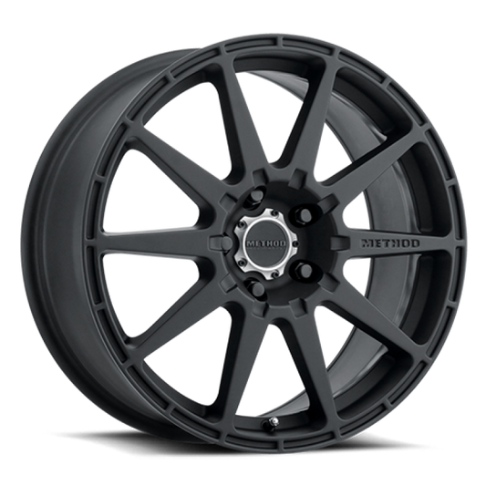 Method MR501 RALLY 17x8 +42mm Offset 5x100 67.1mm CB Matte Black Wheel
