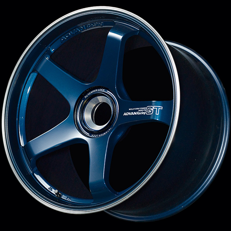 Advan GT for Porsche 21x12.5 / +44 Offset / CL-CL / Racing Titanium Bl ...