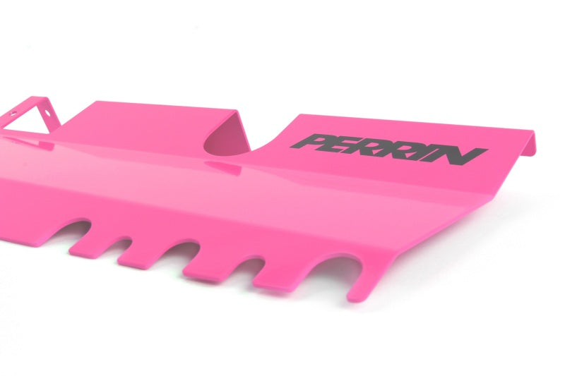Perrin [15-21 WRX/STI] Radiator Shroud with OEM Intake Scoop - Hyper Pink | PSP-ENG-512-4HP