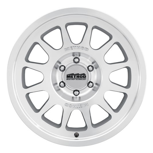 Method MR703 Bead Grip 20x9 -12mm Offset 5x5 71.5mm CB - Machined Clear Coat