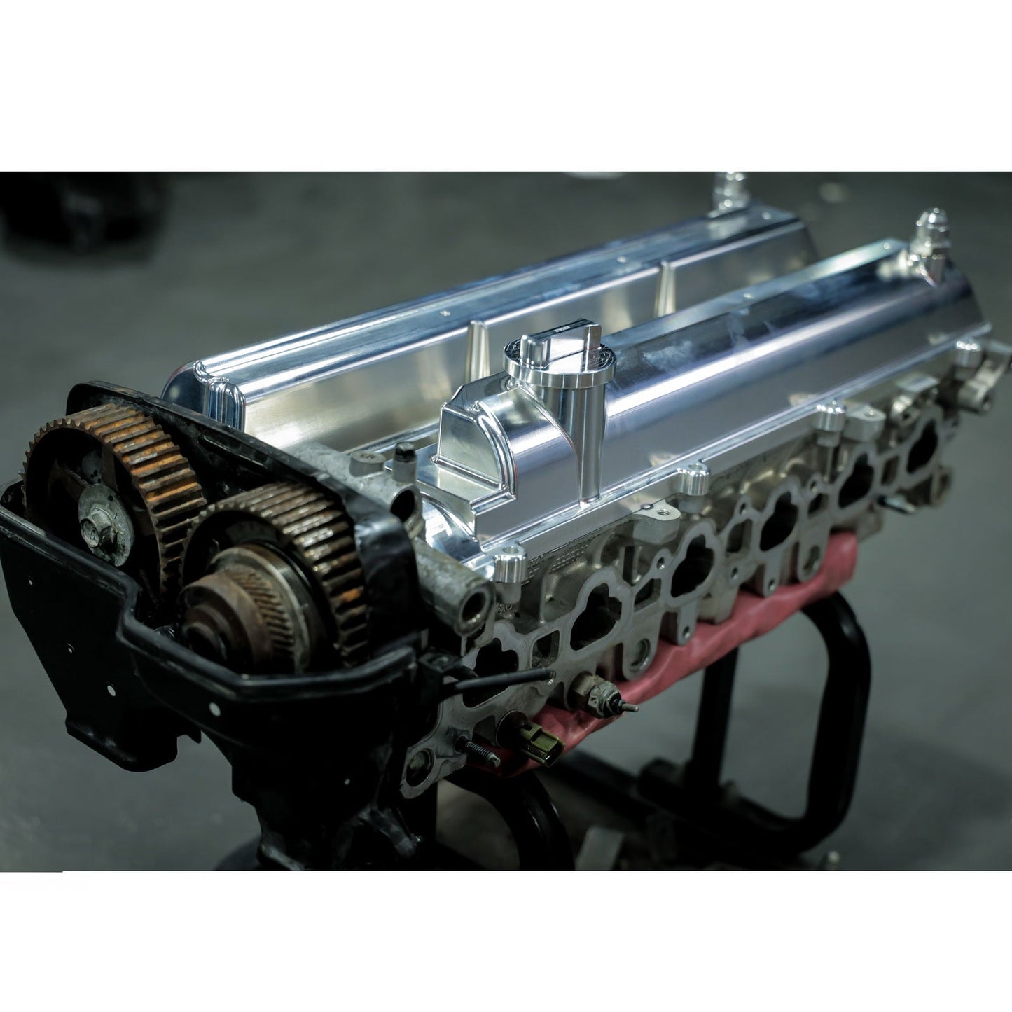 1JZ GTE VVTI Billet Valve Covers Bolts 1J Swap AN10 For Lexus Toyota