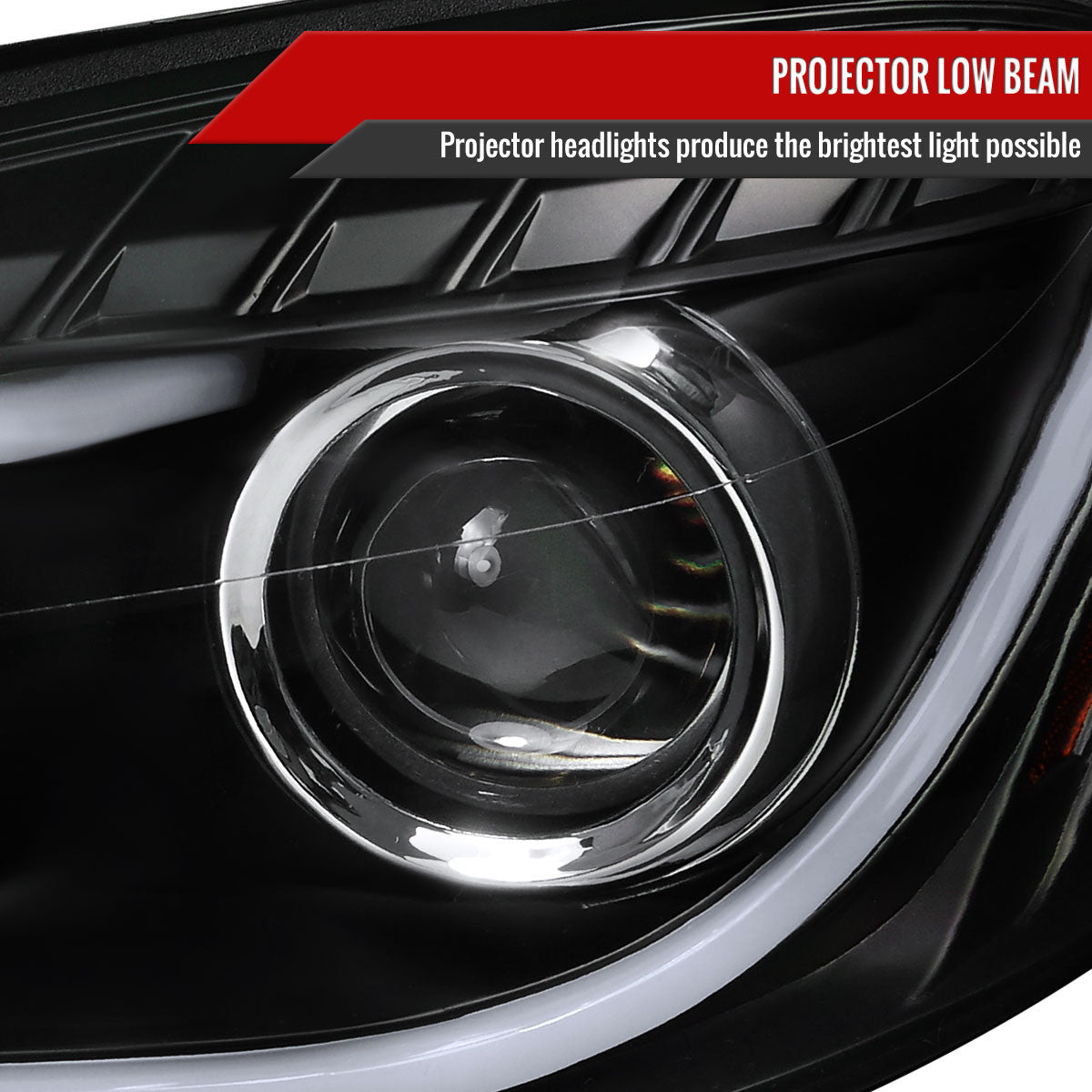 NTXGLOW RGB black headlights (2006–2013 Chevrolet Impala / 2014–2015 Impala Limited / 2006–2007 Monte Carlo)