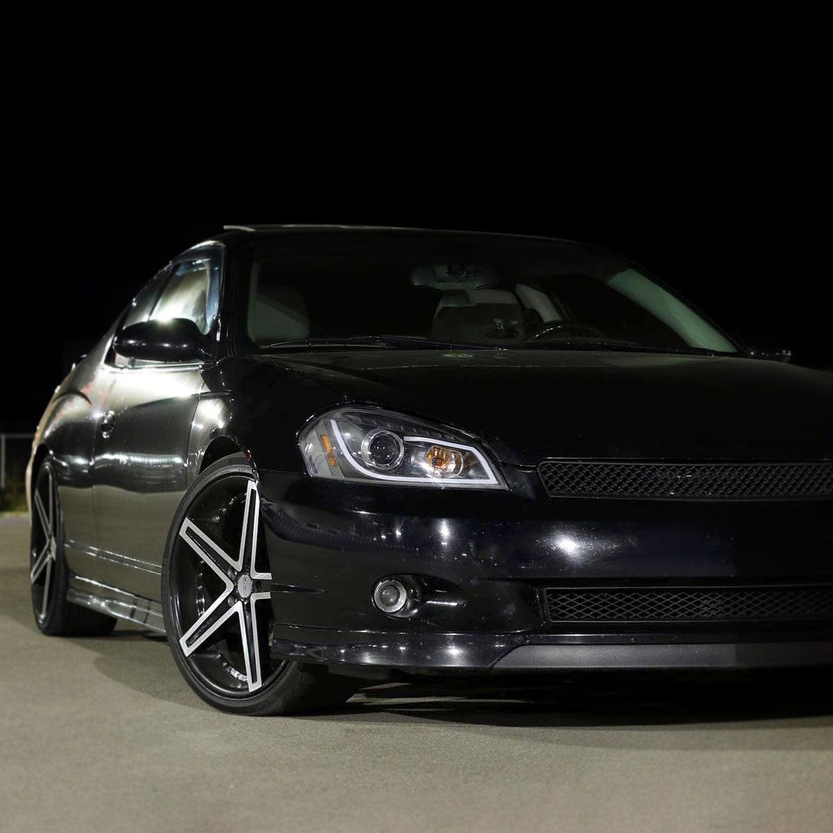 NTXGLOW RGB black headlights (2006–2013 Chevrolet Impala / 2014–2015 Impala Limited / 2006–2007 Monte Carlo)