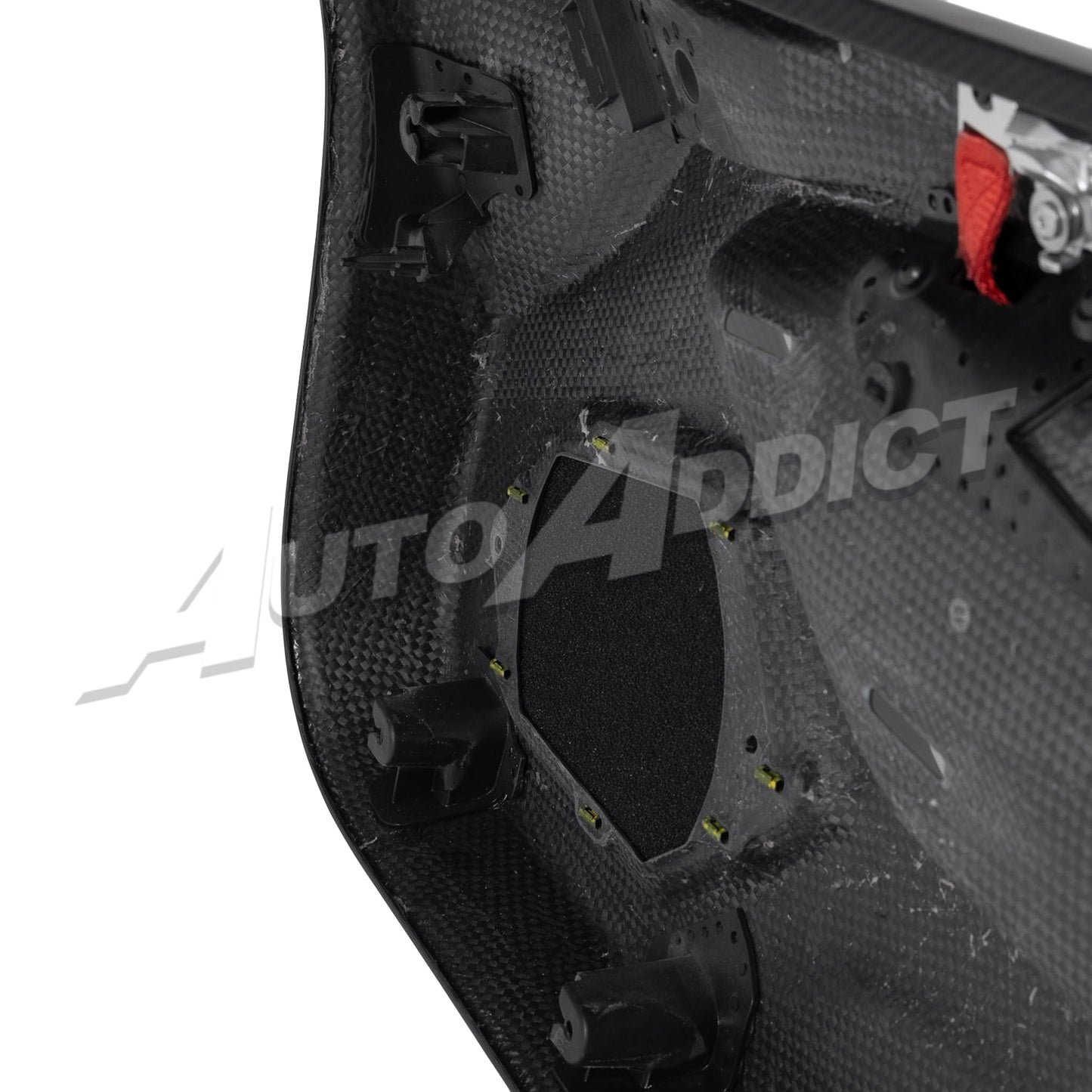 STO Lamborghini Huracan Dry Carbon Fiber Interior Door Panels w/ Brackets