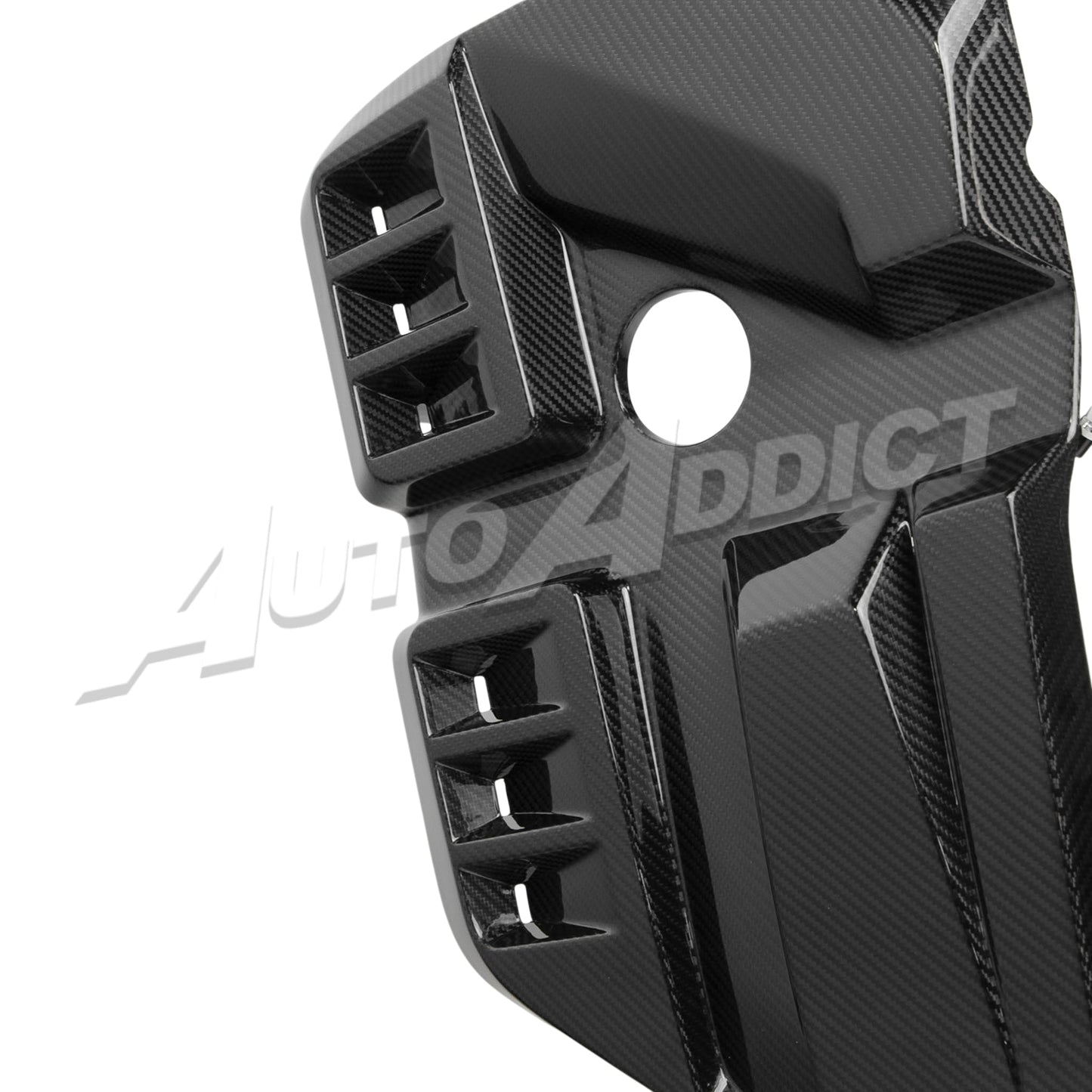 2021-2026 BMW G80 M3 G82 G83 Dry Gloss Double Sided Carbon Fiber Engine Cover Replacement