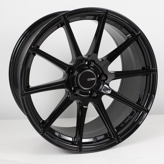 Enkei RPF1 15x7 4x100 35mm Offset 73mm Bore Black Chrome Wheel Miata 4-Lug / 02-06 Mini (MOQ 40)