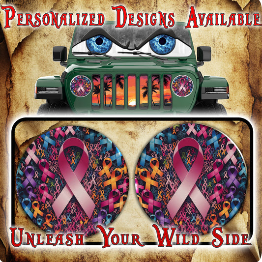 No one fights alone for a round beast headlight decal. 31