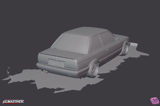 BMW 3 Series (E30) 3D Scan (Facelift, 1987-1994)