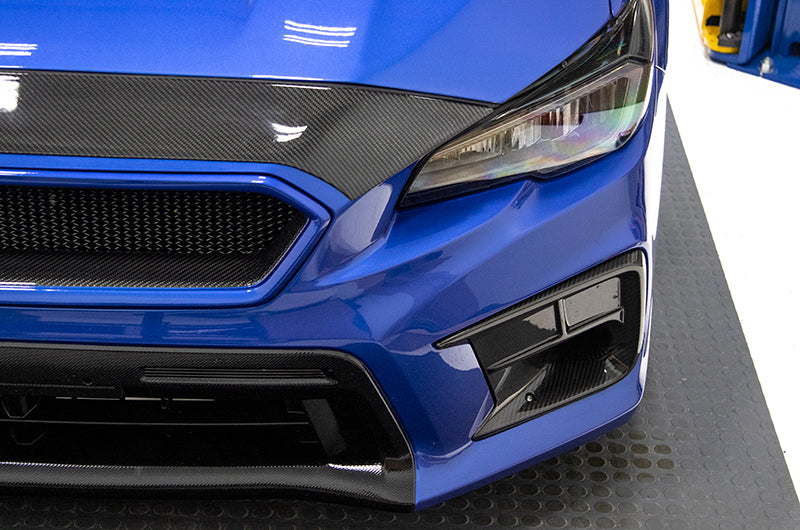 OLM Carbon Fiber Upper Front Bumper Cover - 2015-2021 Subaru WRX / STI