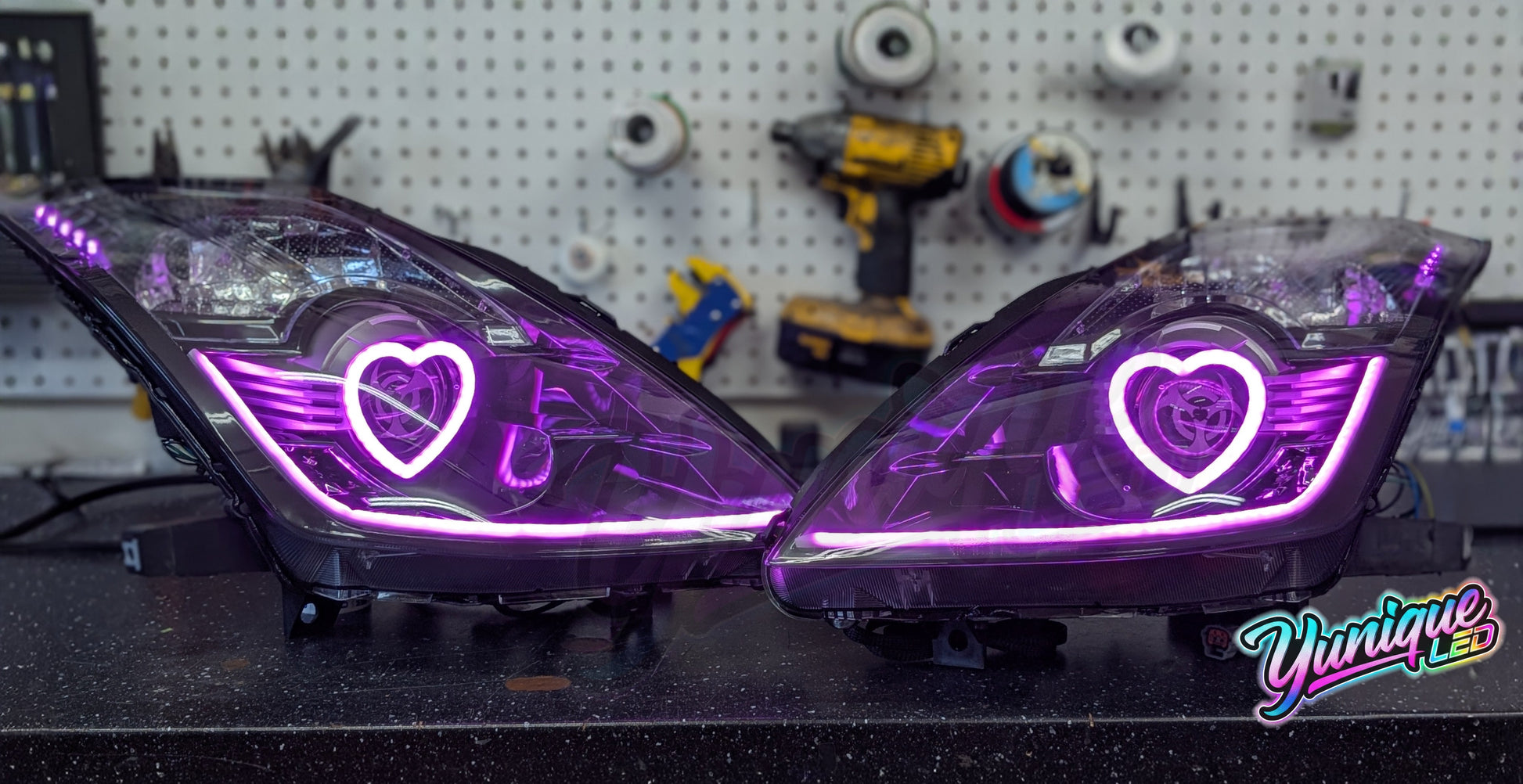 2003-2009 Nissan 350Z BlueGhozt Heart Stage 3 Headlights