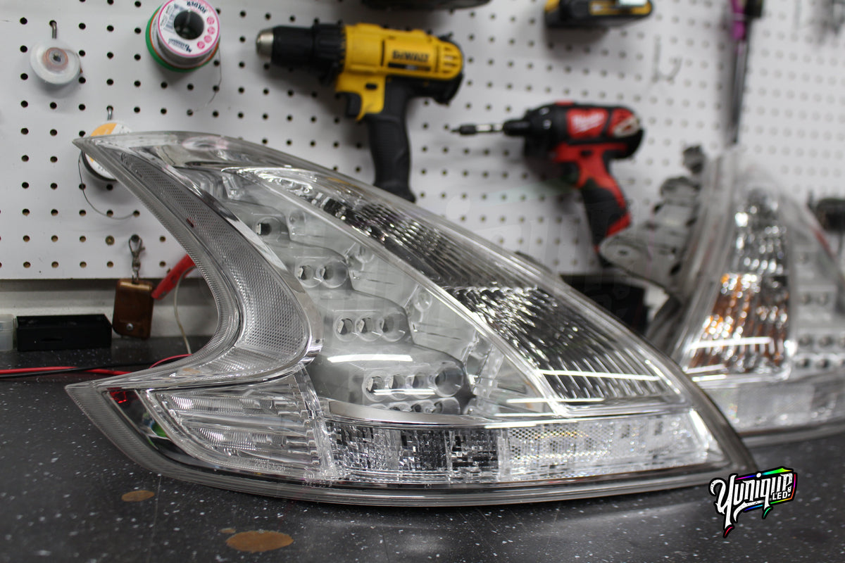 Nissan 370Z BlueGhozt Clear JDM Tail Lights