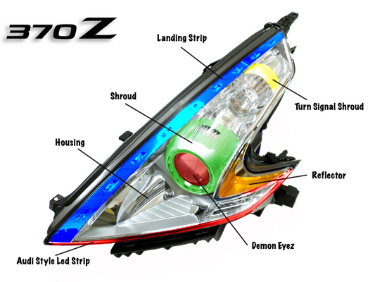 2009-2021 Nissan 370Z Custom Headlights (Pair)