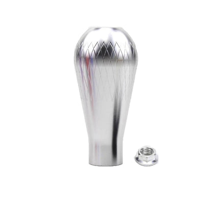 Billet Silver Tear Drop Weighted Shift Knob 195 Grams M10 x 1.5 Aluminum EG EK DC2 | AFFILIATE