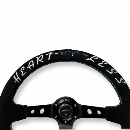 Universal Heartless 350mm 3"Deep Dish 6-Bolt Steering Wheel | 150 Entries