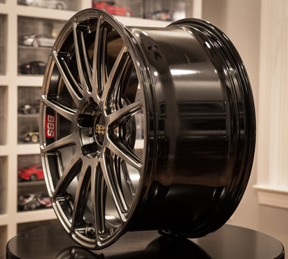 BBS RI-A 18x8 5x100 ET45 Diamond Silver Wheel