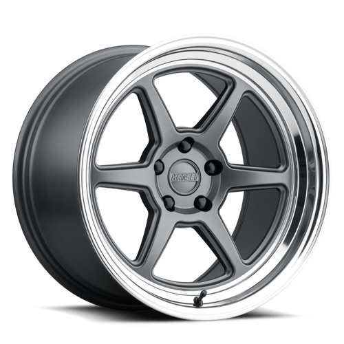 Kansei K14G Roku 18x8.5in / 5x112 BP / +35mm Offset / 66.56mm Bore - Matte Gunmetal Wheel