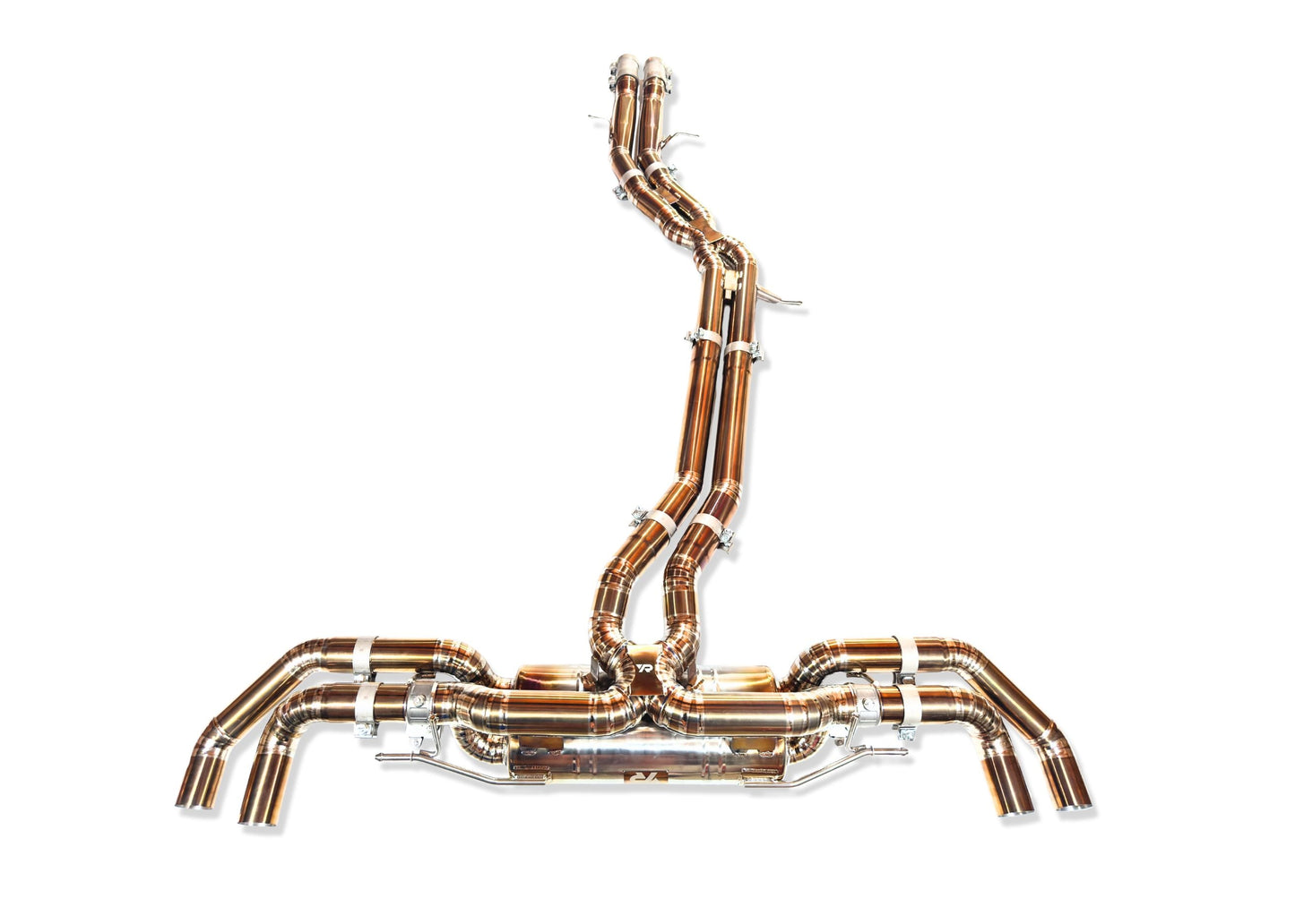 Yonristic Audi RSQ8 Exhaust VANTA Edition Valved Catback Doulbe X-pipe 3''