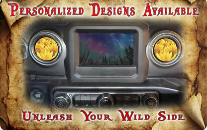 Steering wheel decal Sunflower overload 195