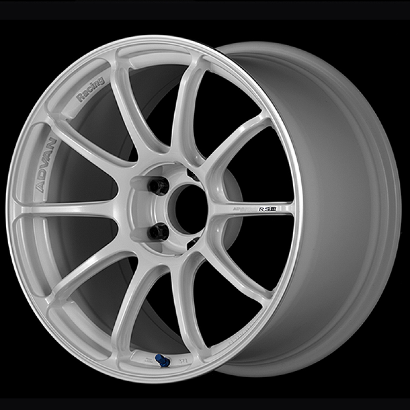 Advan RSIII 18x8.0 / +33 Offset / 5x110 / 65.2mm Bore / Racing White M ...