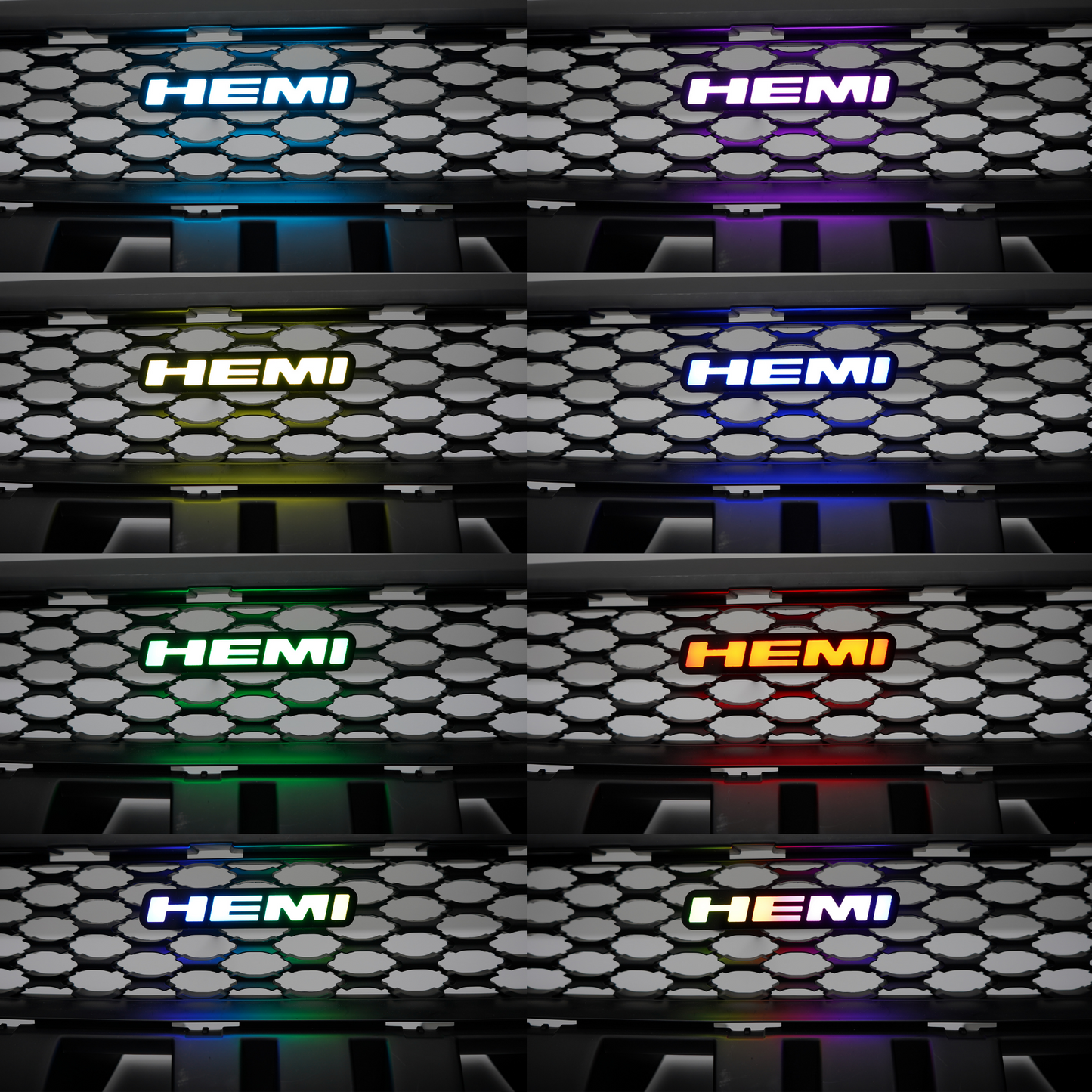 Hemi LED Badge (Multicolor Flow)