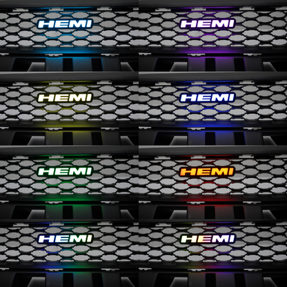 Hemi LED Badge (Multicolor Flow)