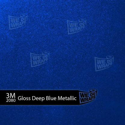3M Deep Blue Metallic Tesla Emblem Decals (Front + Back) | Model Y