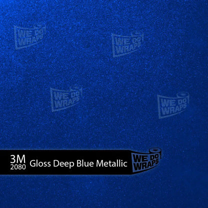 3M Deep Blue Metallic Tesla Charge Port Wrap | Model 3