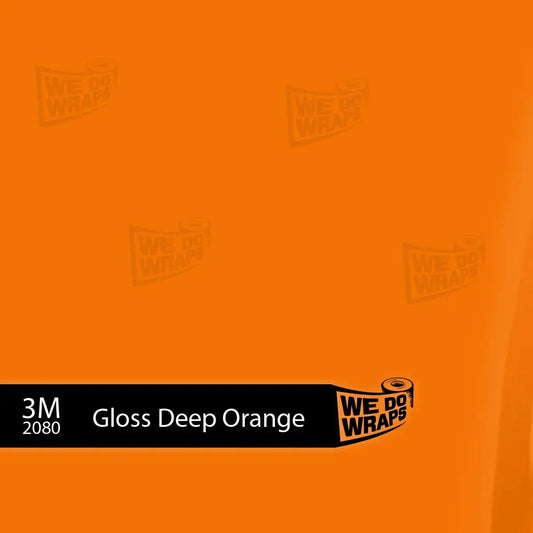 3M Gloss Deep Orange Tesla Emblem Decals (Front + Back) | Model X