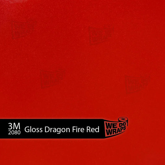 3M Gloss Dragon Fire Red Tesla Steering Wheel Wrap | MY 2019-'25