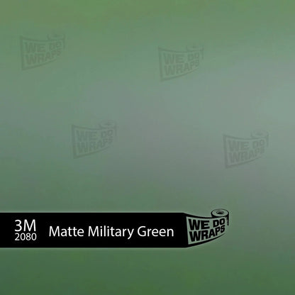 3M Matte Military Green Tesla Steering Wheel Wrap | MY 2019-'25