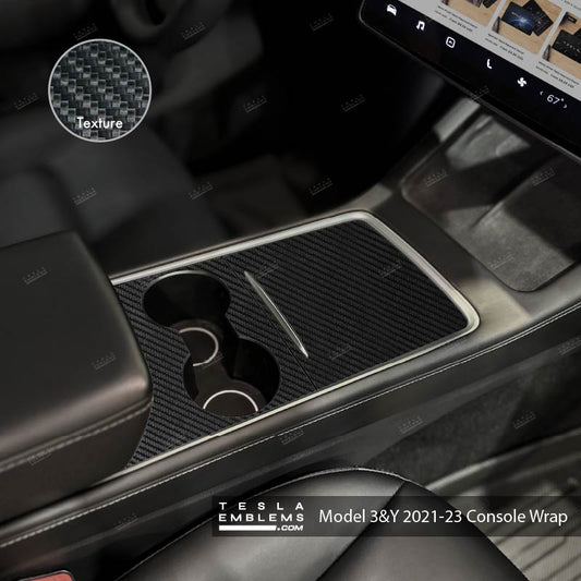 3M Carbon Fiber | Tesla Center Console Wrap Kit Model Y '21-25